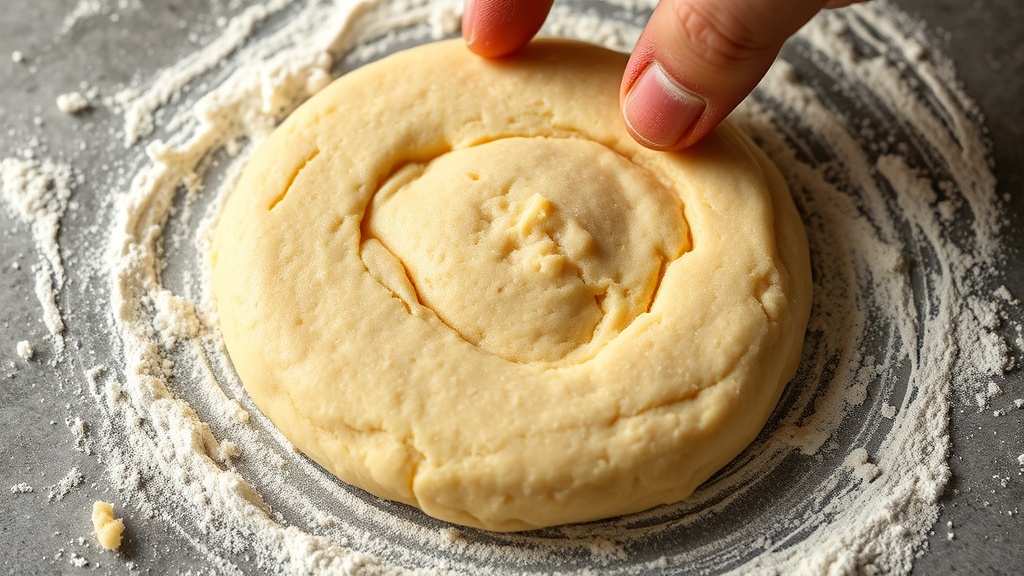 Prepara la masa y refrigera — Alfajores de Maicena Sin Gluten: Receta Argentina con Dulce de Leche
