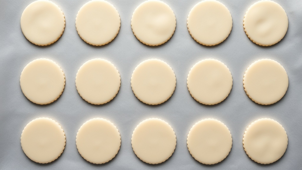 Estira y corta las tapas — Alfajores de Maicena Sin Gluten: Receta Argentina con Dulce de Leche