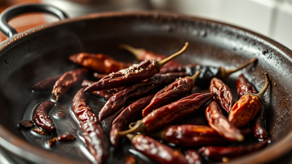 Tuesta los chiles y prepara el adobo — Birria de Res Sin Gluten: Receta Jaliscience Autentica con Consomé