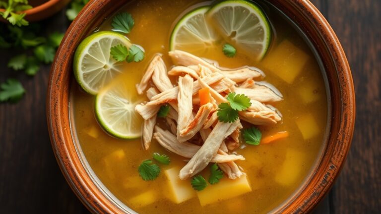 Sopa de Lima Yucateca Sin Gluten — receta sin gluten