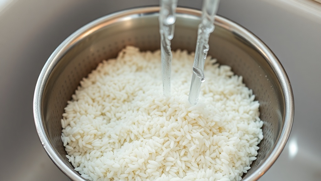 Cocinar el arroz en agua