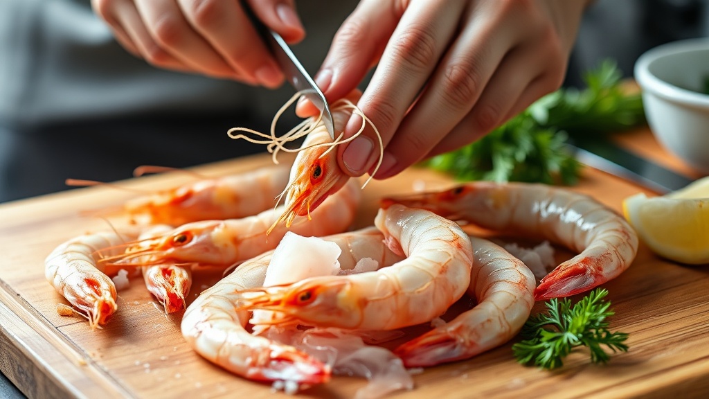 Preparar los camarones