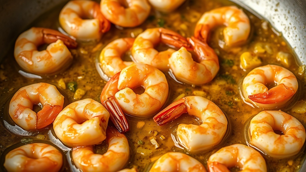 Cocinar los camarones